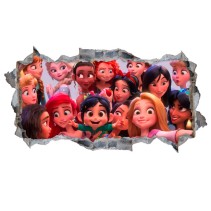 Vinilos 3d princesas disney ralph rompe internet